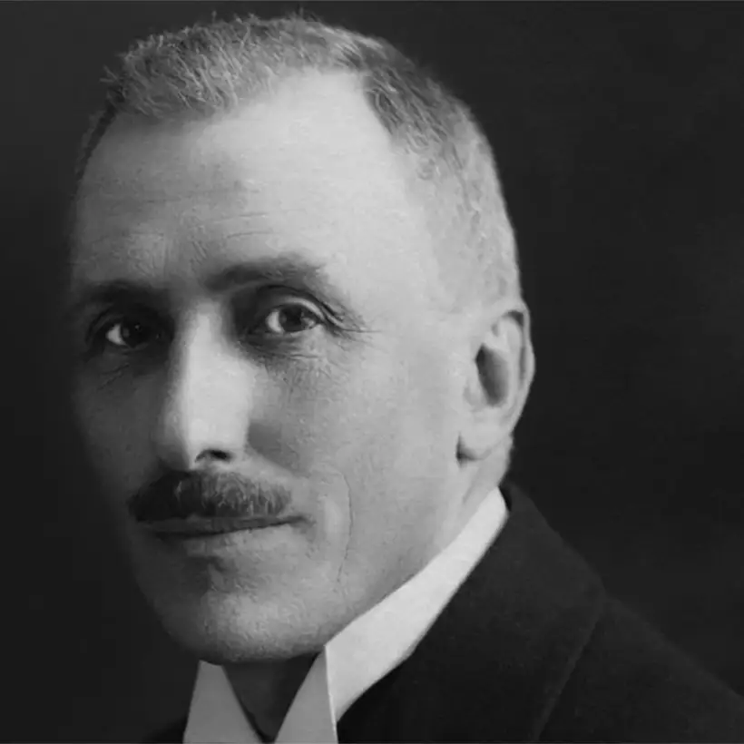 Black and white portrait of Albrecht Jung, founder of JUNG
