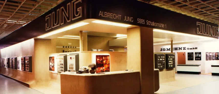 JUNG exhibition stand at the Hannover trade fair in 1960