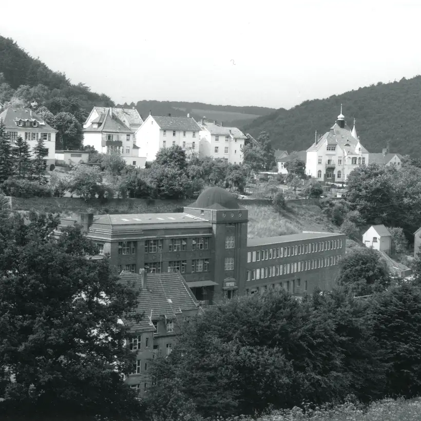 Archive photograph of the JUNG site in Schalksmühle, Germany, in 1966