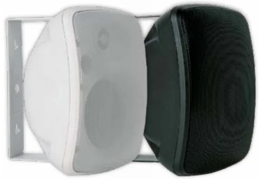 Artsound ASW65.2 outdoor on-wall speaker in white and black