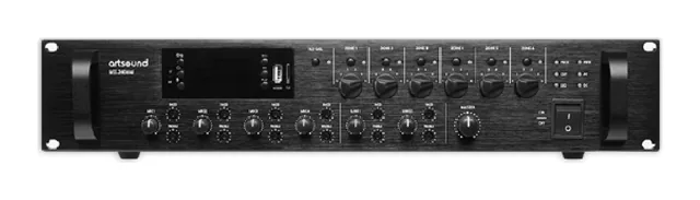 Artsound MX-2406M 6-zone 19″ 2u mixing amplifier