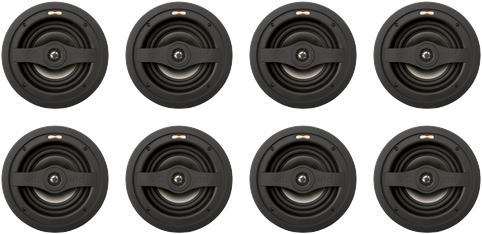 8 Artsound RO2040 ceiling speakers